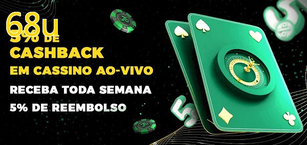 Promoções do cassino ao Vivo 68u